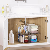 Vtopmart 4 Pack Large Stackable Storage Drawers for Kitchen and Bathroom