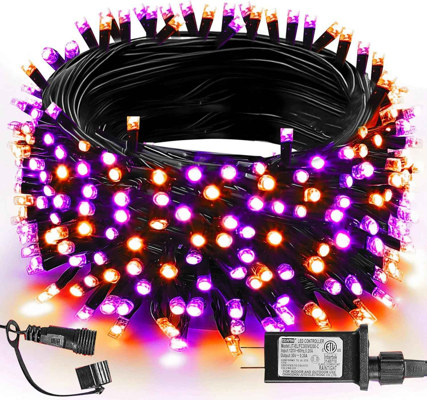 TW SHINE 200 LED Christmas Lights, 66FT Multi-Colored Outdoor Plug-In String Lights with 8 Modes, Waterproof Holiday Décor for Yard, House & Parties