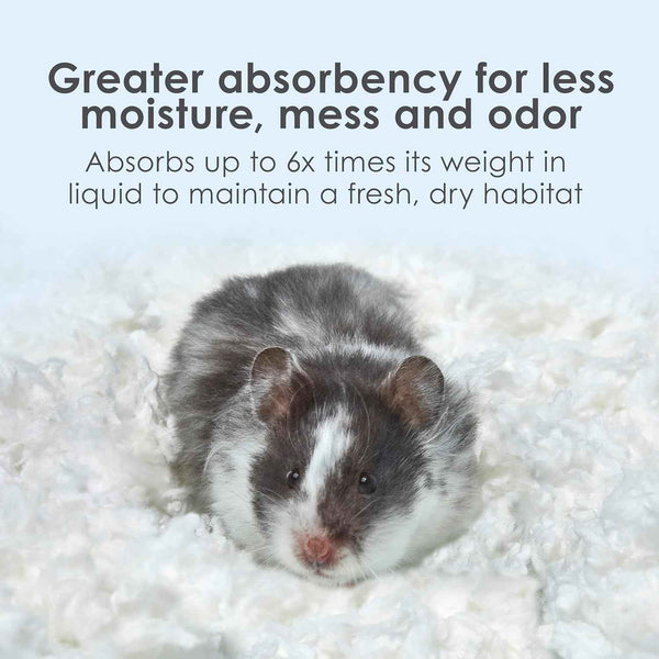 Kaytee clean and cozy white paper bedding, 49.2 liters, small animal bedding, premium paper, dust-free, pet-safe.