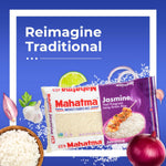 Mahatma Jasmine, 5lb Bag of Fragrant Thai, Indian or Cambodian Rice, Stovetop or Microwave