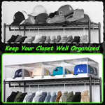 Hat Organizer for Baseball Caps, Clear Storage Box with Drawer and Sliding Tray
