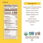 Simple Mills Organic Seed Crackers, Original, Gluten Free, Flax Seed, Sunflower Seeds, Corn Free, Low-Calorie Snacks, Plant Based, Nutrient Dense, 4.25oz, 3 Count
