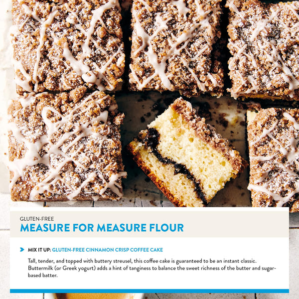 King Arthur Measure for Measure Gluten-Free Flour, 3 lbs, All-Purpose, Non-GMO, Kosher Certified for Baking Cookies, Cakes, Muffins