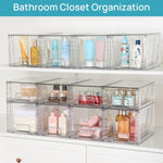 Vtopmart 4 Pack Large Stackable Storage Drawers for Kitchen and Bathroom