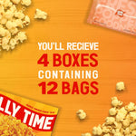 Jolly Time The Big Cheez Cheddar Cheese Microwave Popcorn 3.2oz Sharing Bag 3 Bags Per Carton