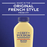 Grey Poupon Dijon Mustard: 10 oz Squeeze Bottle with Bold, Creamy Flavor