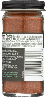 Frontier Co-op Organic Cajun Seasoning, 2.08 Ounce, Louisiana-Style Spice Blend