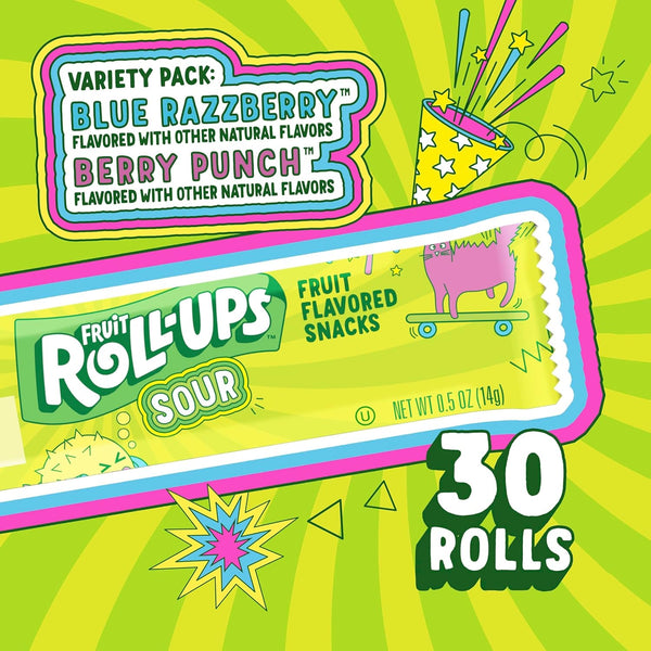 Fruit Roll-Ups Variety Pack, 15 oz, 30 Count, Gluten Free, Vitamin C