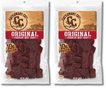 Cattleman's Cut Peppered Beef Jerky, Premium Marinated Steak Snacks, 10 Ounces