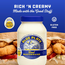 blue plate real mayonnaise 30 fl oz jar homestyle mayo for chicken salad