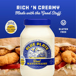 blue plate real mayonnaise 30 fl oz jar homestyle mayo for chicken salad