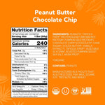 ALOHA Organic peanut butter chocolate chip protein bars, vegan, low sugar, gluten free, paleo, non-gmo, 1.98 oz, pack of 12