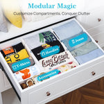Vtopmart Drawer Dividers for Clothes Organizer 8 Pack Adjustable