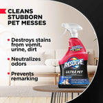 Resolve Ultra Pet Carpet Cleaner Spray for tough stains and odors, 32oz bottle, 1 pack