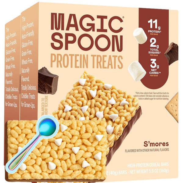 Gluten-free protein bars, 8-count, marshmallow flavor, high protein, low carb, keto friendly