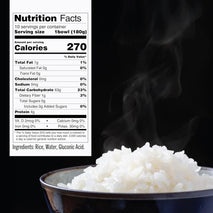 iris usa microwave sushi sticky rice, 10 pack, non-gmo gluten free vegan, grown polished and packed in japan