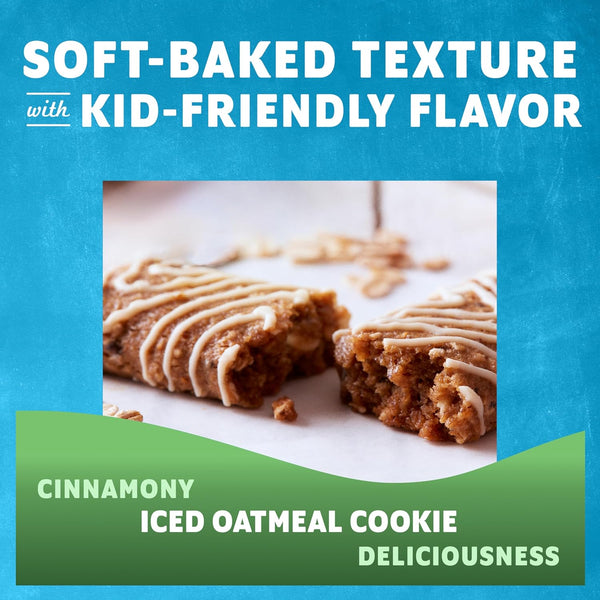 Soft-baked oatmeal cookie energy snack bars for kids, 18-pack, USDA organic, non-GMO