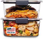 Rubbermaid Brilliance BPA Free 44-Piece Food Storage Containers Set Airtight Leak-Proof with Lids for Meal Prep Lunch and Leftovers