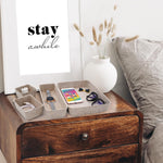 Desk Drawer Organizer Tray, 8-Piece Beige Office Storage, Nordic Minimalist Lifestyle