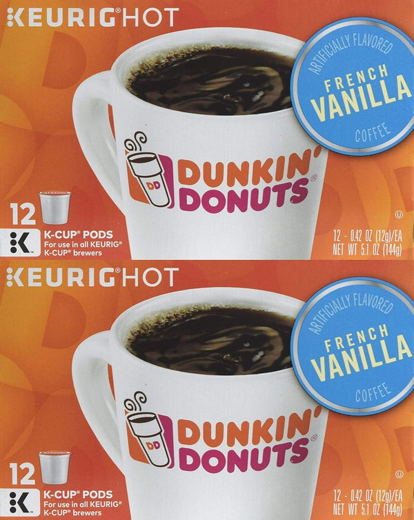 Dunkin' Single-Serve Coffee K-Cup Dark Roast Carton of 4 Boxes of 22