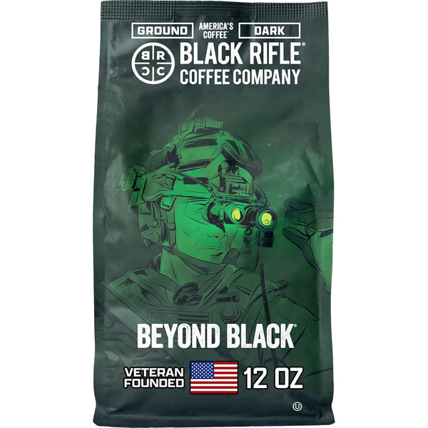 Black Rifle Coffee Company Tactisquatch 18oz Ground Coffee Dark Roast, American Made, Veteran Founded Blend