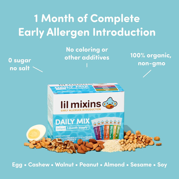 Lil Mixins Early Allergen Introduction Mix-ins for Ages 4-12 Months