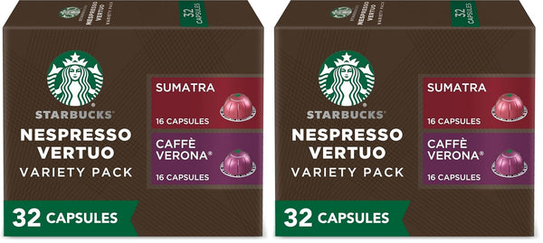 Starbucks by Nespresso Vertuo French Roast Dark Roast Coffee Pods 32-count
