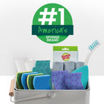 Scotch-Brite Zero Scratch Scrub Sponge, 9 Kitchen Sponges for Cleaning Around the Home, Bathroom & More, Effective + Gentle Dish Scrubber, Best for Nonstick Pots and Pans, Safe on Most Surfaces