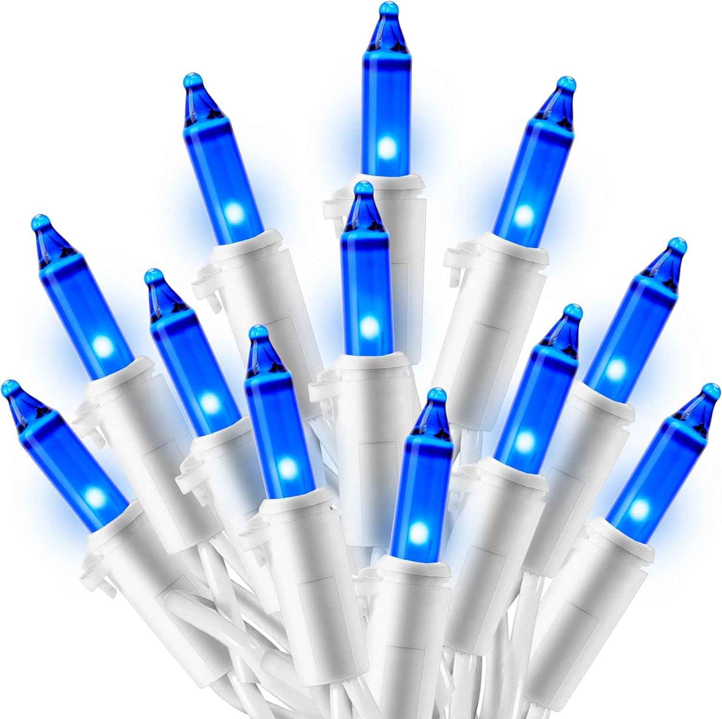 JOIEDOMI Christmas String Lights Indoor,100 Count Mini Warm Fairy Light,21.5FT Lighting Decor for Patio Dorm Classroom Bedroom Holiday Wedding Party Garland Birthday Festival Valentines Day,White Wire