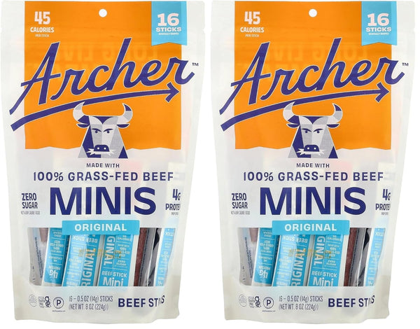 Country Archer Jerky Sticks Mini Beef Original 16 Count 8 Ounce Product Details