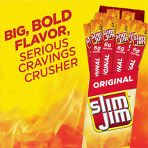 Slim Jim Original Flavor Giant Smoked Meat Sticks, 24 Count, 0.97 oz Each