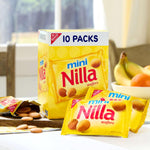 NILLA Wafers Mini Vanilla Wafer Cookies, 10 Snack Packs for Enjoying On The Go