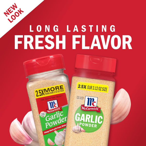 McCormick Garlic Powder: Non-GMO, Fresh Whole Cloves, Consistent Flavor, 8.75 oz