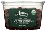 Aurora Products Organic Dried Cranberries 9 OZ Non-GMO Food Item