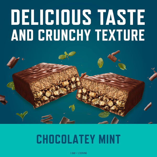 CLIF BUILDERS Chocolatey Mint Plant Based Protein Bars 20g Protein 12 Pack