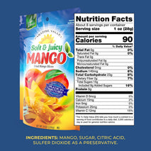 Dried Mango Slices - Soft & Juicy Low Sugar Added Dried Mango