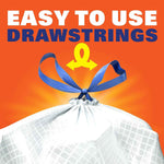 Hefty Ultra Strong 13 Gallon Trash Bags, Tall Kitchen Trash Bags 13 Gallon Size, White, Fabuloso Citrus & Fruits Scent, 80 Bags