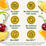 del monte fruit cup snacks, family pack, no sugar added, 12-pack, 4 oz variety pack