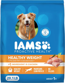 iams proactive health dry dog food adult weight management chicken 29.1 lb bag