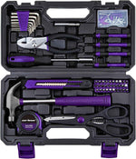 CARTMAN 39 Piece Tool Set General Household Hand Kit with Plastic Toolbox Storage Case Orange