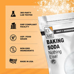 It's Just Pure Sodium Bicarbonate Baking Soda, 100% Food Grade, Non-GMO, Made in USA, 1.25 Pound