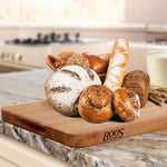 John Boos 18x12 Maple Wooden Cutting Board with Finger Grips Made in USA