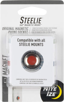 Nite Ize Steelie Magnetic Phone Socket - Strong Dashboard Mount Phone Socket for a Secure Hold - Smooth Glide - Adjustable Viewing - Works with Steelie Mounts