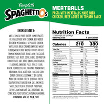 SpaghettiOs Canned Pasta with Meatballs, 12 Pack, 15.6 oz Can, No Artificial Colors, No MSG