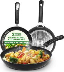 Utopia Kitchen Nonstick Cookware 3 Piece Set with Induction Bottom