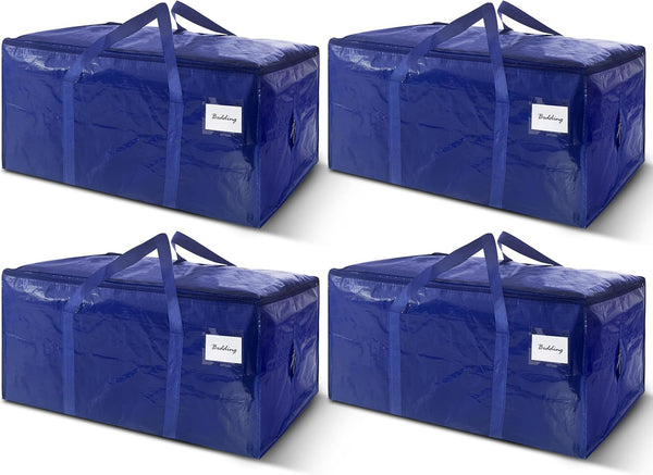 Extra Heavy Duty Large Moving Bags with Strong Zipper & Carrying Handles