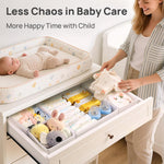 18-pack baby clothes organizer with 3 sizes for closet drawers