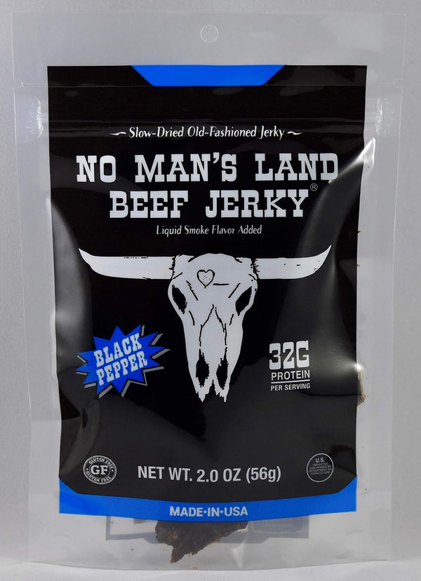 No Man's Land Beef Jerky, Fajita Lime Flavor, 16oz, Pack of 1
