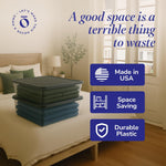 HOMZ 2-Pack Snaplock Storage Bins for Organization and Storage