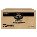 Green Mountain Coffee Roasters Caramel Vanilla Cream Keurig K-Cup pods, 72 Count, Light Roast Coffee